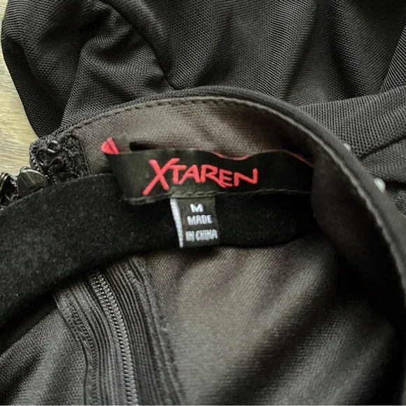 Xtaren | Black Rhinestone Dress Size: Medium - Picture 5 of 5